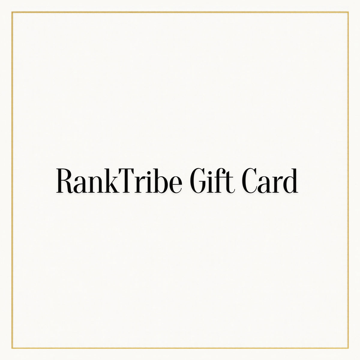 RankTribe Gift Card in the store's colors